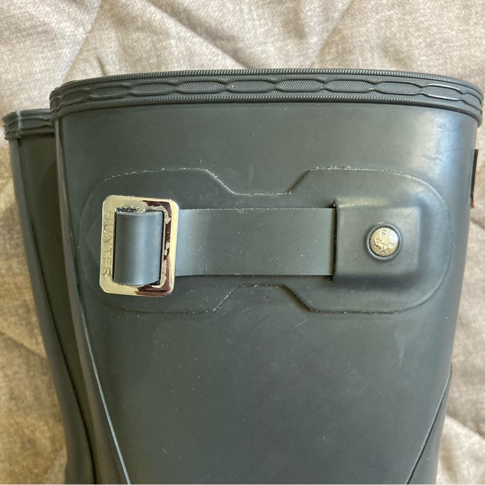 Hunter Black Mid-Calf Rain Boots - Picture 5 of 10